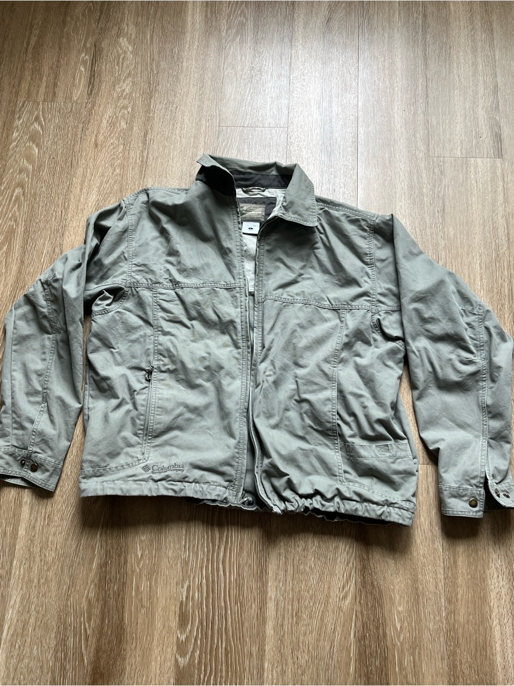 Vintage!!! Columbia Men's Olive Green Field Jacket